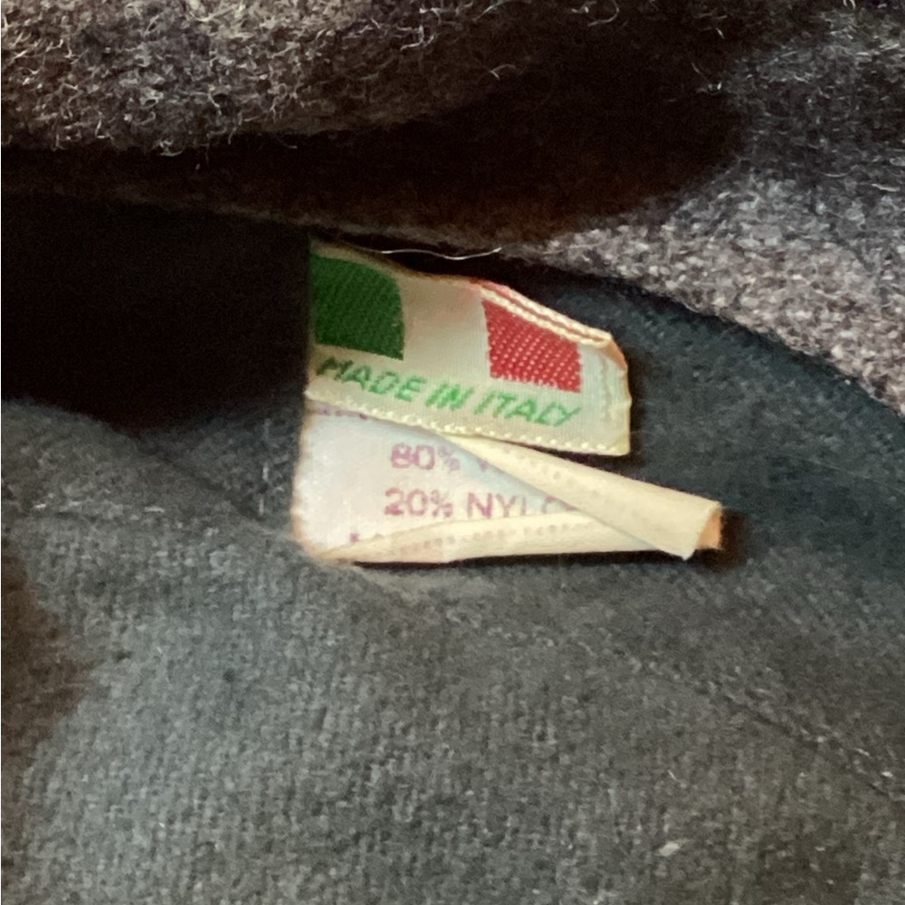 Gray Wool Newsboy Cap Made in Italy - Picture 3 of 7